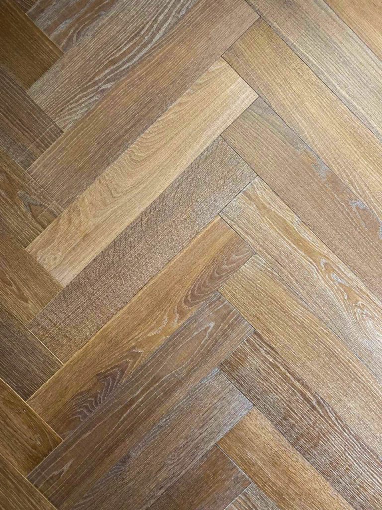 Herringbone engineered flooring
